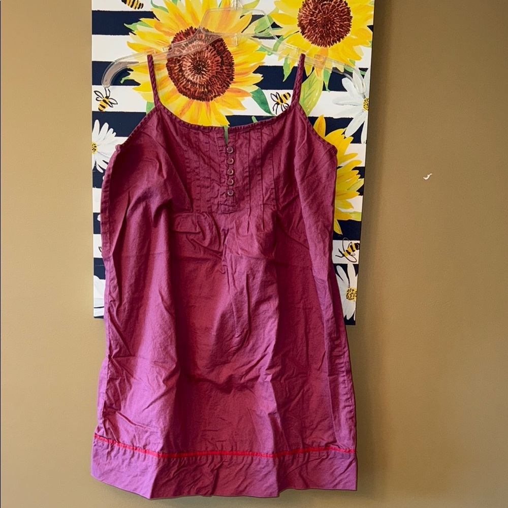 Purple Sleeveless Loft shirt dress S